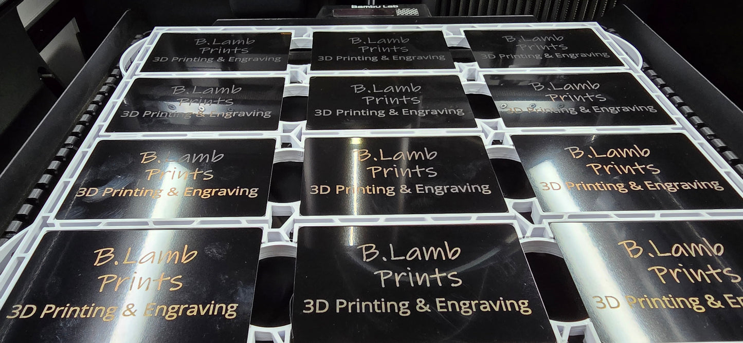 Laser Engraved Business Cards
